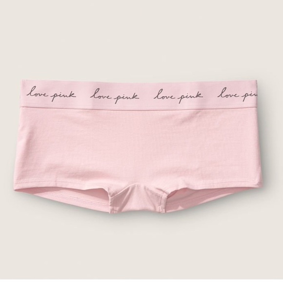 LAST TWO AVAILABLE!! - New Victoria’s Secret Pink Logo Boyshort Panties - Picture 1 of 11